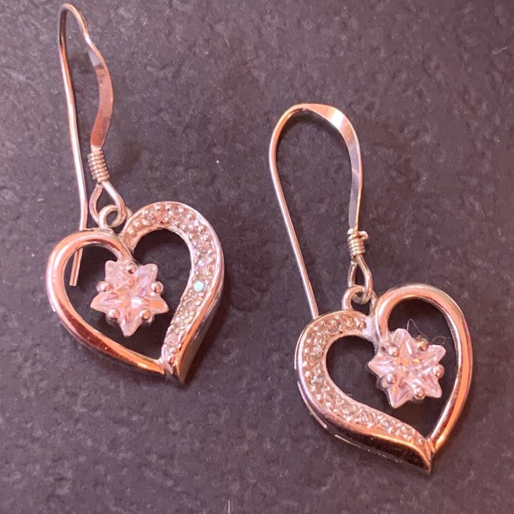 925 Sterling Silver CZ Earrings
